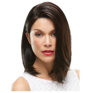 Perucas retas curtas pretas naturais longos sintéticos para mulher extensão de peruca de cabelo de moda de boa qualidade