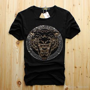 Camisetas masculinas com design de diamante de luxo, camisetas da moda, camisetas masculinas engraçadas, tops e camisetas de algodão de marca, frete grátis