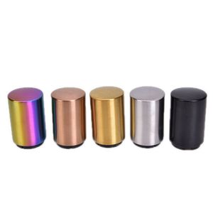 Apribottiglie magnetici in acciaio inossidabile tascabile colorato in 5 colori da 20 pezzi Apribottiglie automatici per birra soda a spinta verso il basso
