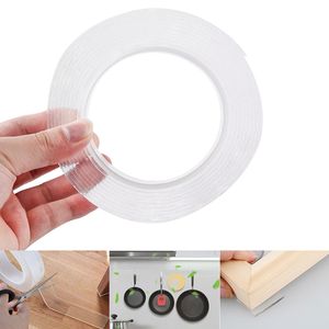 1 2 3 5m Reusable Double-Sided Adhesive Nano Traceless Tape Office Removable Sticker Washable Wholesale Wholesale