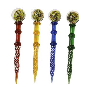 DA001 Smoking Accessories Dabbers Colorful 5 Inches Glass Dabber Quartz Banger Nail Tool