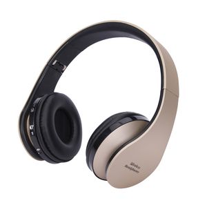Bluetooth-hörlurar Fällbara trådlösa spelhörlurar Musik DJ-headset med mikrofon 3.5mm Wired Plug for Cell Phone / PC