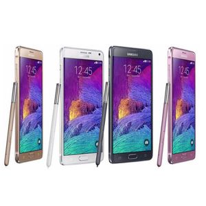 Восстановленное в Исходном Samsung Galaxy Note 4 N910A 5,7 дюймовый Quad Core 3 ГБ RAM 32 ГБ ROM 16MP 4 Г LTE Телефон Герметичная Коробка