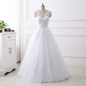 New Arrival Beads Ball Gown Empire Wedding Dress Plus size Gowns Floor Length Lace-up Back Sleeveless Dress Maternity Pregnant Woman Custom