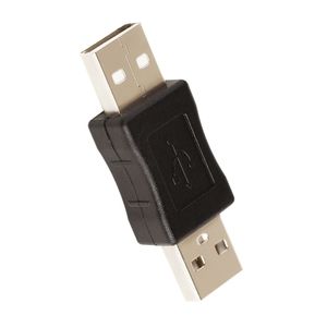 도매- 500pcs/lot USB 2.0 유형 A 남성- 수컷 어댑터 커넥터 컨버터 커플러