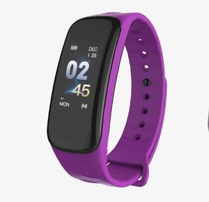 C1S Smart Armband Blodtryck Smart Klockor Vattentät Fitness Tracker SmartWatch Hjärtfrekvens Monitor Armbandsur för Android IOS-telefon