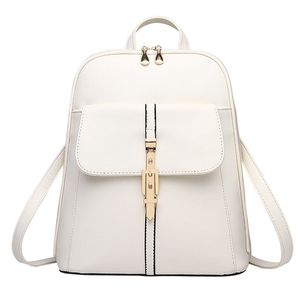 HBP high quality Soft leather Women Backpacks Large Capacity School Bags For Girl ShoulderBag Lady Bag Travel Backpack Beige