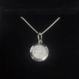 Klasyczna Design Disc Wisiorek Naszyjnik Zestawy Oryginalne pudełko dla Pandora 925 Sterling Silver Signature Naszyjniki Kobiety Męska Biżuteria