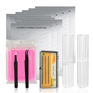 Eyelash Extension Under Eye Sticker Individual False Fake Lashes Tweezers Tool Eye Lash Extension Supply Grafting Kit