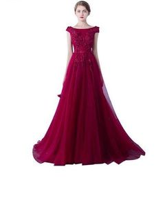 2019 Новый халат De Soiree вечерние платья замужного банкета элегантные вина красный молодой цветок длинные вечеринки выпускные платья на заказ Размер 488