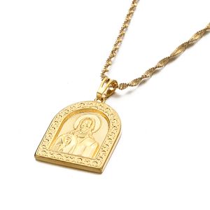 Portrait Of Jesus Pendant Necklaces For Women Girl Unisex Christian Religion Jewelry