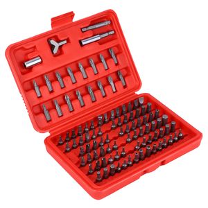 New 100pcs Chrome Security Bit Tool Set Torx Hex Drill Star Spanner Screw Driver