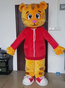 2024 Rabattfabriksförsäljning Vuxen Daniel Tiger Mascot Costume for Children's Party