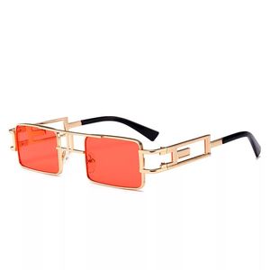 Cool Metal Square Frame Sunglasses Vintage Steam Punk Alloy Sun Glasses UV400 10 Colors Wholesale