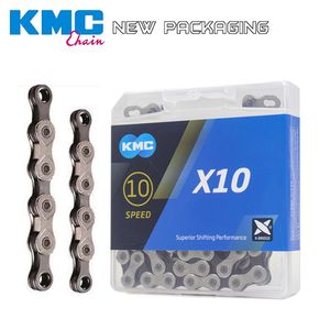 Wholesale 2019 NEW KMC X10 X10.93 MTB Road Bike Chain 116L 10 Speed Bicycle Chain Magic Button Mountain With Original box