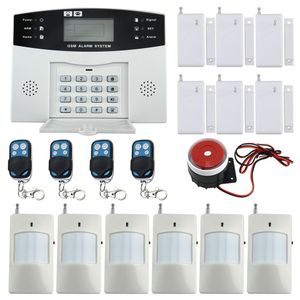 Conjunto de sistema de alarme de segurança de quad-band GSM casa SMS