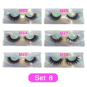 30pairs Mink rzęsy masowe MoonLass Natural Soft 3D Mink Lashes Hurtownie False Eyelash Cruel-Free Make Up Mink rzęsy