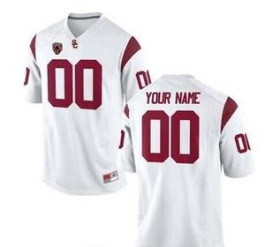 CUSTOM homens, juventude, mulheres, criança, USC Trojans personalizado ALGUM NOME E NÚMERO DE QUALQUER TAMANHO jersey costurado Top Quality Colégio