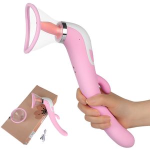 Tongue Dildo Vibrator Para Mulheres Intimate Mercadorias bico do otário Oral Licking Clitóris Estimulação Aquecimento eróticas Sex Toys para Adulto CY200520