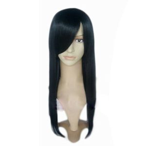 Size: adjustable Synthetic Accessories Long Anime NARUTO Orochimaru Black Cosplay Wig Party Halloween Wigs Track