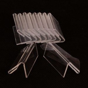Wholesale mini sign display holder price card tag label counter top stand case 2 x 4 cm Labeling Tagging Supplies L Shape Clear Acrylic