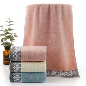 Algodão direto de fábrica Jacquard Toalha de espessura Soft Absorvent Home Bathroom Hotel para adultos Toalhas 3575cm