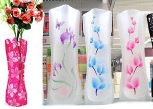 Flower Vase Eco-friendly Home Decor Vases Foldable Folding Flower PVC Durable Vase Wedding Party Decor 27 x 12cm
