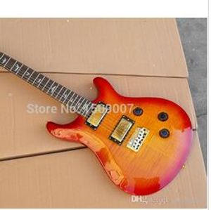 Cherry Figured eGolden 22 electric guitar free shipping