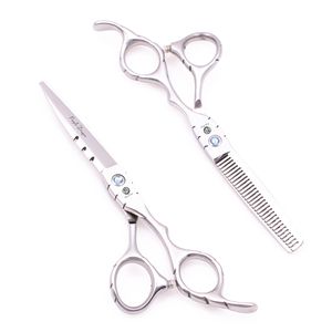 Professional Hair Scissors 6" 17.5cm JP 440C Silver Hair Cutting Scissors Thinning Shears Barber Scissors Hairdresser Set Dropshipping Z1010