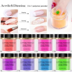 12 Gläser/Set Fluoreszierendes Nagel-Tauchpulver, 3-in-1-Tauchen/Schnitzen/Verlängern, Glitzer-Pigmentstaub für Nagelkunst-Dekoration