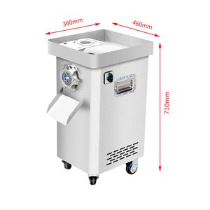 110 V/220 V Kommerzieller Edelstahl-Fleischschneider Vollautomatischer elektrischer Fleischschneider Kleine vertikale Scheibenwürfelmaschine