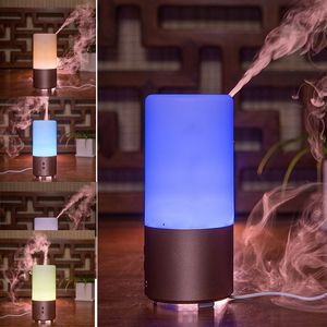 100ml  Oil Diffuser Portable Aroma Humidifier Diffuser LED Night Light Ultrasonic Mist ener Air Spa Car Home Aromatherap