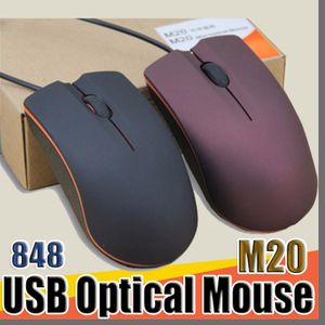 848D USB Optical Mouse Mini 3D Wired Gaming Manufacturer Mice With Retail Box For Computer Laptop Notebook C-SJ Best quality