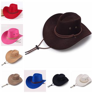 Cowboyhüte Männer Retro Sonnenblende Ritterhut Cowgirl Hüte mit breiter Krempe Sommer Outdoor Tourismus Kopfbedeckung Mode Sport Reitkappen YFA1122