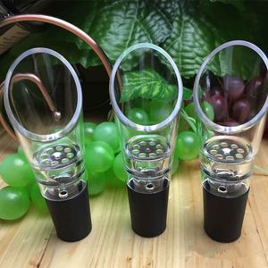 Wholesale decanting pourer for sale - Group buy New Silicone Aerators Decanting Aerating Filter Aerator wine pourers Bar tools pourers with OPP packaging wcw589