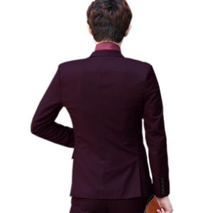 Wholesale-(Jacket+Pant+Tie) Luxury Men Wedding Suit Male Blazers Slim Fit Suits For Men Costume Business Formal Party Blue Classic Black