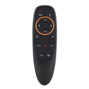 G10S Voice Control Remoto Air Mouse com 2.4GHz USB Wireless 6 Eixis Giros IR Aprendendo para Android TV Box