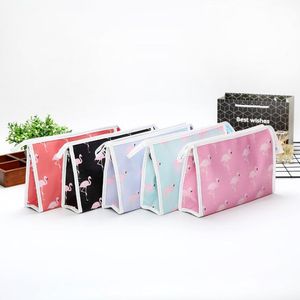 Flamingo Torba Kosmetyczna Kobiety Podróże Dorywczo Zwierząt Makijaż Zipper Makeup Case Organizer Magazyn Wouch Toalet Beauty Wash Kit Bag