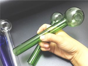 Tubo per bruciatore a nafta in vetro Pyrex di grandi dimensioni 20 cm lunghezza 50 mm tubo in vetro a sfera Tubo per olio Tubo in vetro per unghie all'ingrosso