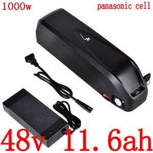 Batteria al litio 48V 12AH bici elettrica 11.6AH utilizza cella panasonic per motore ebike 48V500W 750W 1000W con caricabatterie 2A