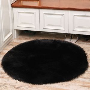 Fabriks Direkt Partihandel Plush Living Room Mattor Diameter 1300mm Round Sovrum Mats Spot kan anpassas