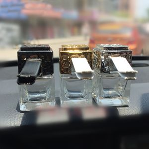 Car Air Outlet Perfume Bottle Aromatherapy Charms Gold-plated Perfume Bottle Gold Silver Black Color Optional DLH216