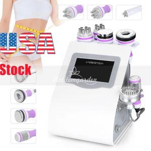 SCHLUSSVERKAUF !!! 8 in 1 Kavitation Vakuumfettentfernung RF Hautpflegekörperforming Mikrostrom Facebody Slimming Machine Spa Salon Verwendung CE