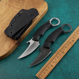 Nóż taktyczny D2 Full Tang Stalowa uchwyt Stałe Ostrze Cutter Tactical Polowanie i Survival Outdoor G10 Uchwyt Camping Self-Defense Mult