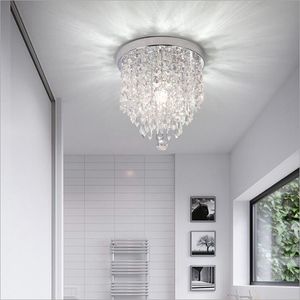 Okrągły Kryształowy Lekki Korytarz Foyer Led Crystal Sufit Lampa Ciepła Biały Kolor Korytarz Aisle Lamparas De Techo Luste Lights Home Decor