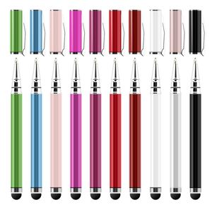 High Quality 2 in 1 Capacitive Stylus Touch & Writing Ink Pen for Mobile Phone Samsung Galaxy S6 Tablet PC 100PCS