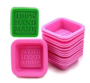 100% Handmade Soap Molds DIY Square Silicone Moulds Baking Mold Craft Art Making Tool DIY Cake Mold Free Ship