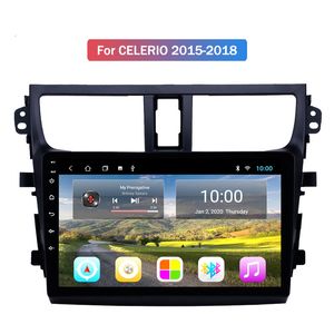 Touchscreen Double Din Android Audio System Car Video Stereo Player Head Unit med LCD-skärm för Suzuki Celerio 2015-2018