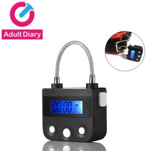 Adult Diary Electronic Bondage Lock, BDSM Fetish Handcuffs Mouth Gag Chastity Timing Switch Adult Games Sex Toys for Couples Y200616