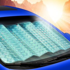 Bil solskade solskuggor för vindrutan bakre vikbar täckning front reflekterande skugga solar block bilar fönster auto tillbehör2824